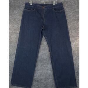 Eileen Fisher P170 Classic Straight Jeans Women's XL Cut 137360 Medium Wash